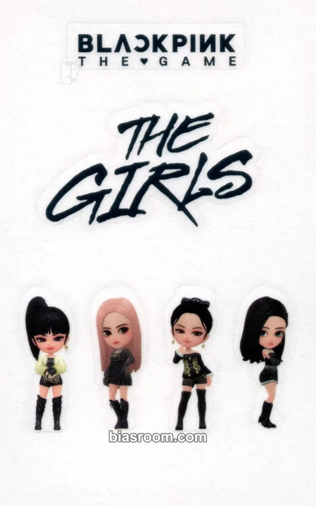 BLACKPINK - THE GIRLS (BLACKPINK THE GAME OST) Album album inclusion reve version black version sticker sheet first press only