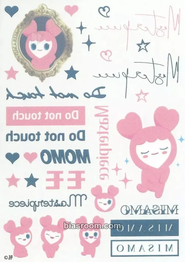 TWICE - Momo - Masterpiece Album sticker sheet