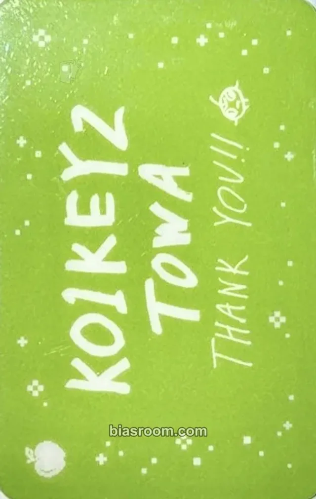 KO1KEYZ - Towa - KO1KEYZ Album cafe event message card purchase benefit
