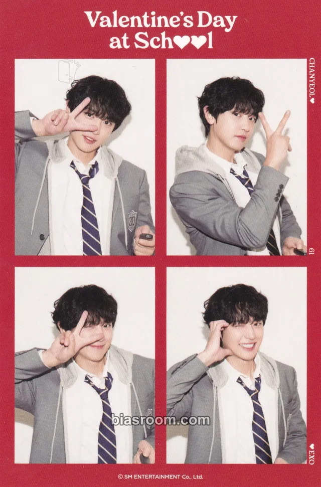 EXO - Chanyeol - 2024 EXO Season's Greetings — Valentine's Day at School Other season's greetings 4 cut photo kit inclusion