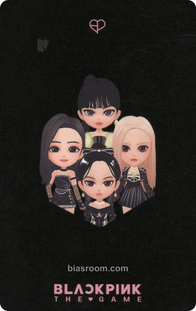 BLACKPINK - THE GIRLS (BLACKPINK THE GAME OST) Album album inclusion reve version black version qr card