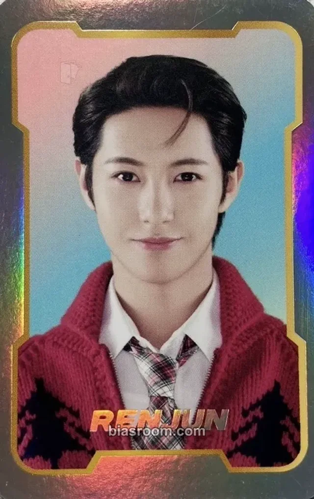 NCT - Renjun - NCT ZONE Other christmas version holographic (hologram) concept card qr card special card
