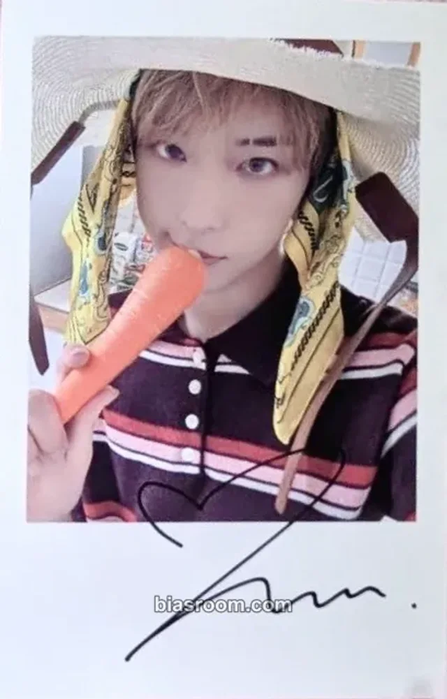 &TEAM - Harua - &TEAM CAFE~HAPPY FARM~ Event cafe event drink benefit polaroid printed signature sticker card