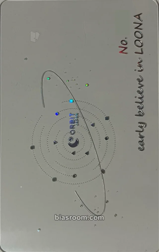 LOONA - Other membership card jpfc (japan fanclub) fanclub/membership transparent/translucent