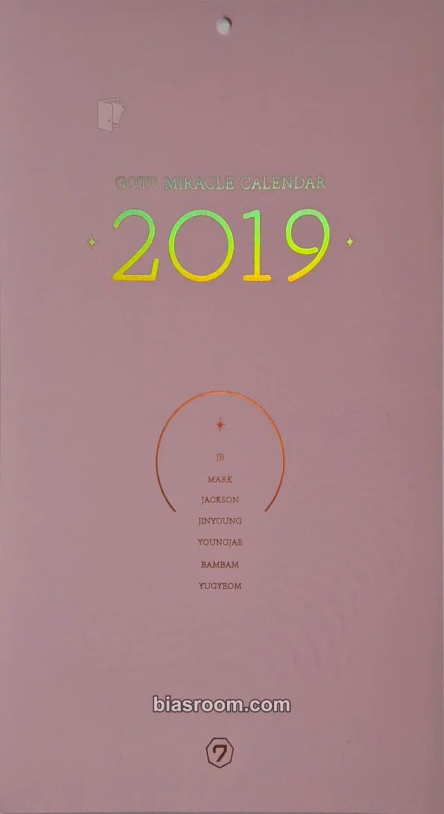 GOT7 - Present: YOU & ME Album pob (pre-order benefit) calendar postcard