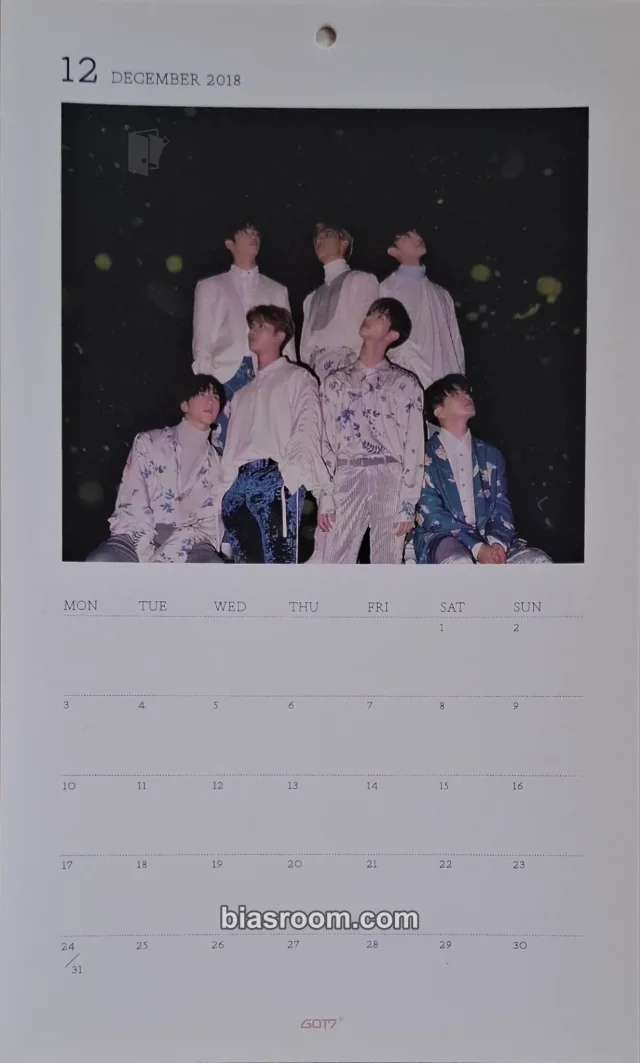 GOT7 - Present: YOU & ME Album pob (pre-order benefit) calendar postcard
