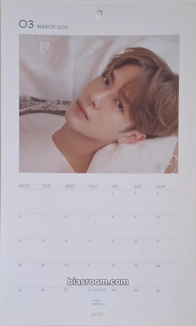 GOT7 - Jackson - Present: YOU & ME Album pob (pre-order benefit) calendar postcard