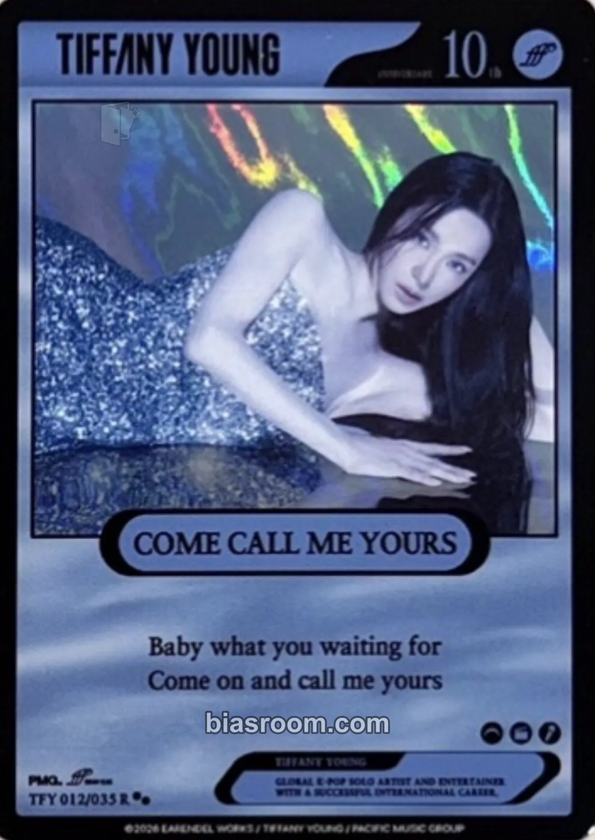 Tiffany Tiffany Young: Edge of Calm Tour Photocard - Girls' Generation - photocard K-pop Girls' Generation