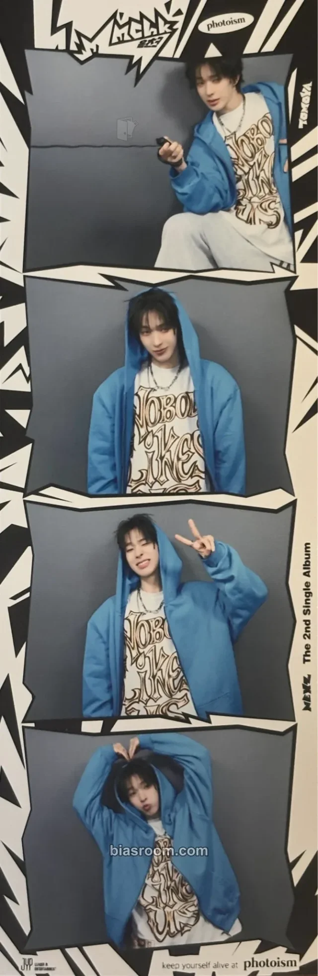 NEXZ - Tomoya - Mmchk Album photoism B version 4 cut photo photo strip