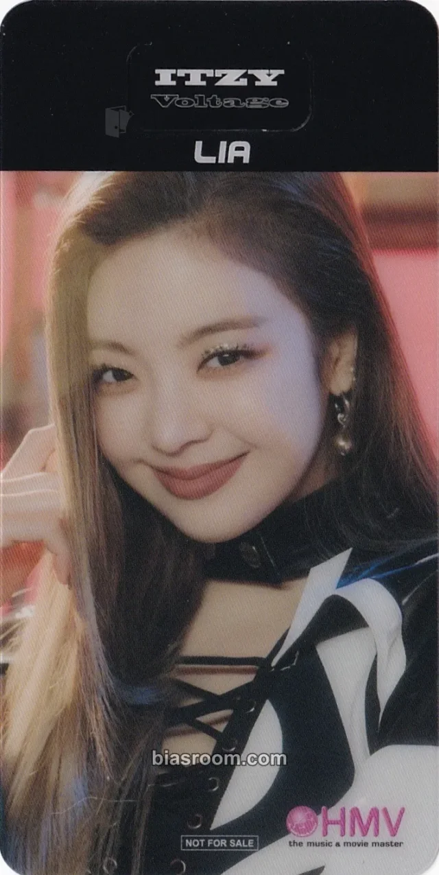 ITZY - Lia - Voltage Album hmv japan transparent/translucent bookmark