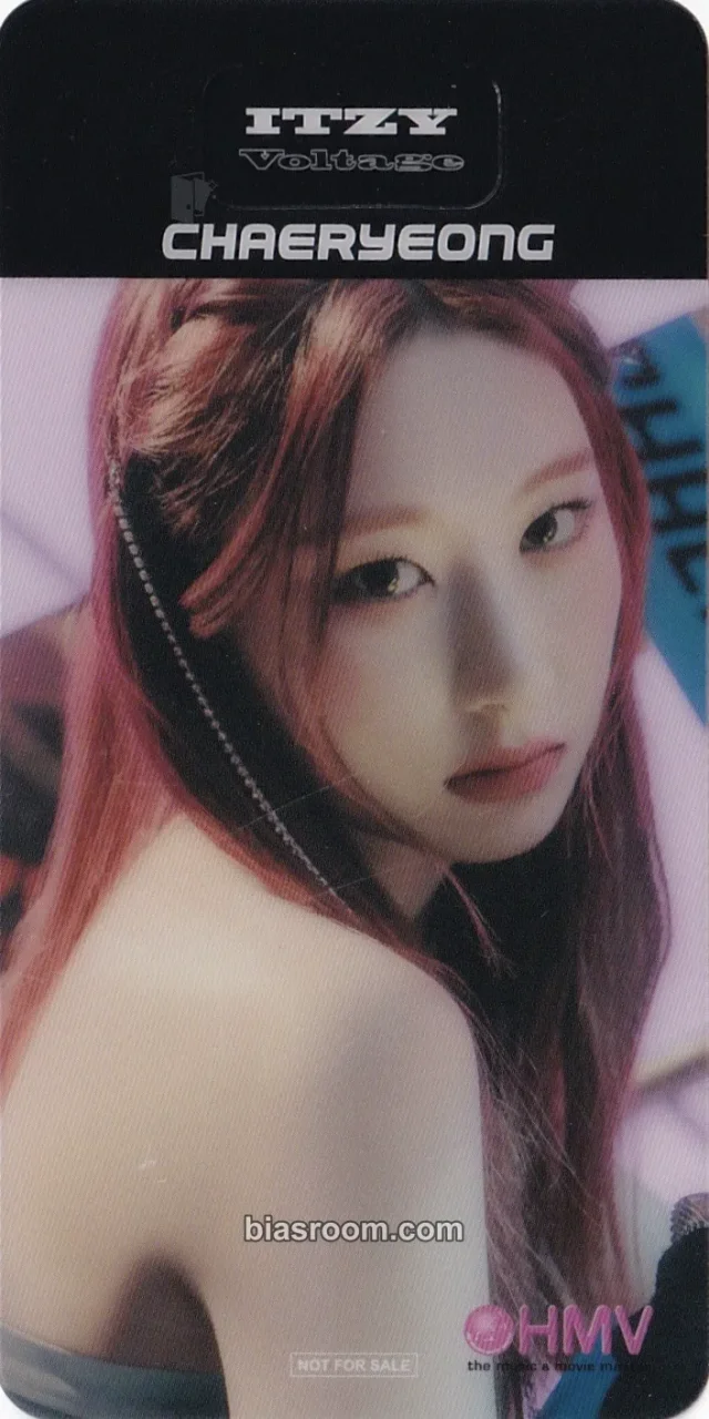 ITZY - Chaeryeong - Voltage Album hmv japan transparent/translucent bookmark