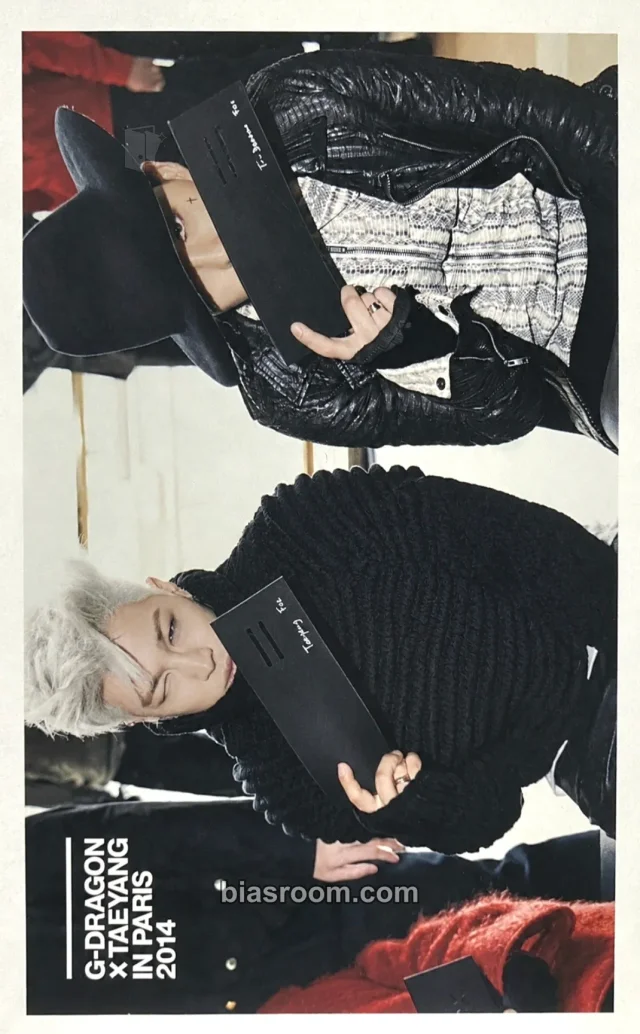 BIGBANG - G-Dragon & Taeyang - G-Dragon X Taeyang In Paris 2014 Other dvd/blu-ray inclusion postcard