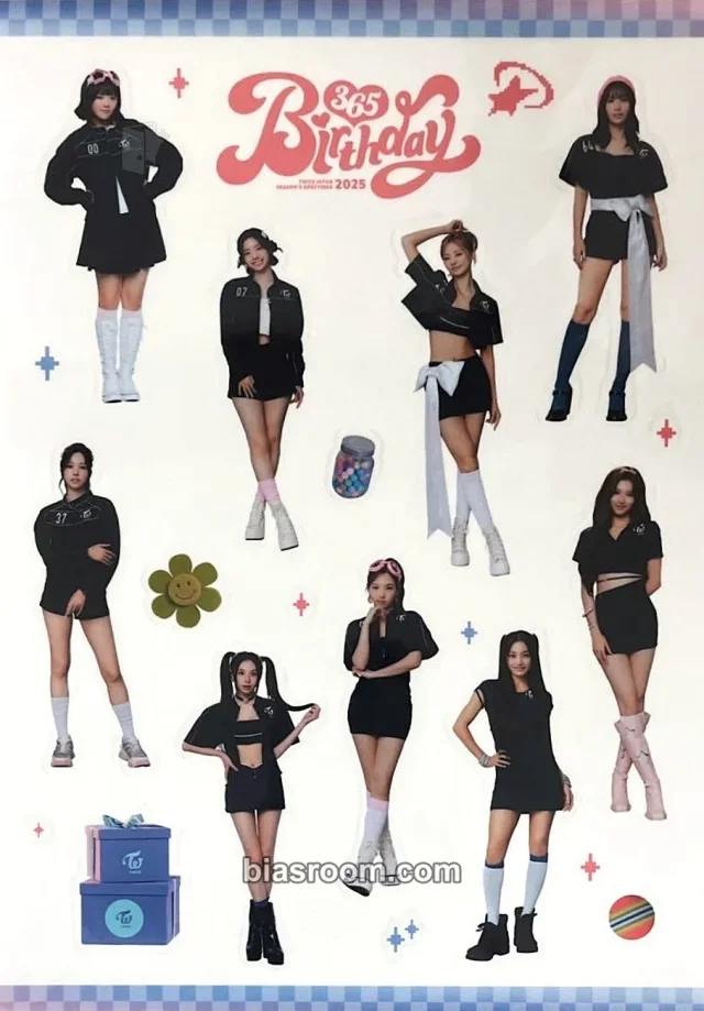 TWICE - Other japan season's greetings sticker sheet kit inclusion