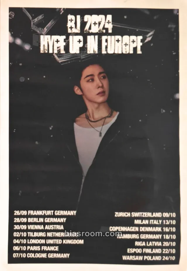 B.I - B.I - Hype Up Tour Event vip ticket benefit poster europe