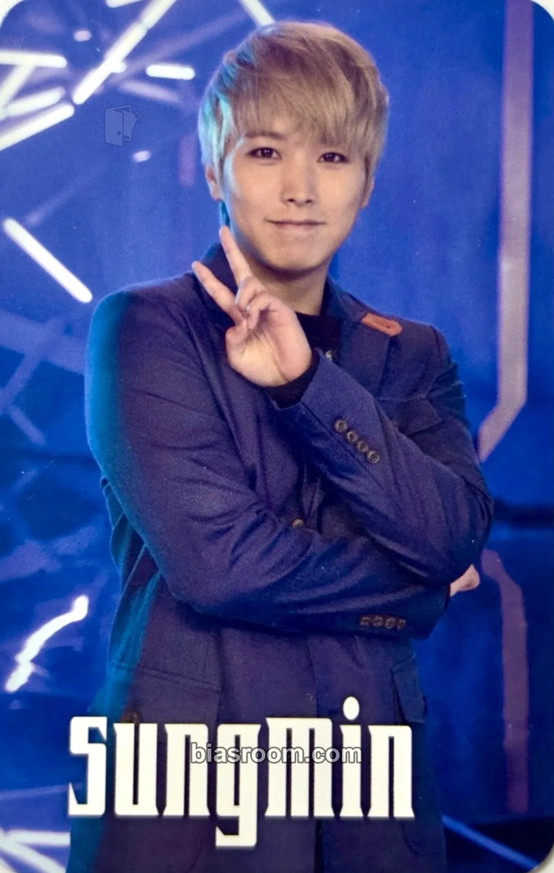 Sungmin Blue World Photocard - SUPER JUNIOR - SUPER JUNIOR K-pop photocard