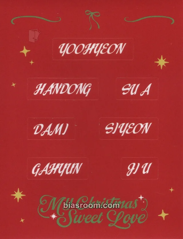 Dreamcatcher - My Christmas Sweet Love Album sticker sheet item set