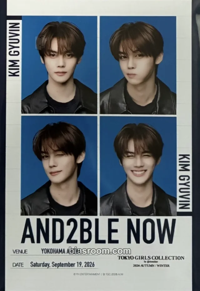 Gyuvin AND2BLE TOKYO GIRLS COLLECTION x AND2BLE K-pop photocard