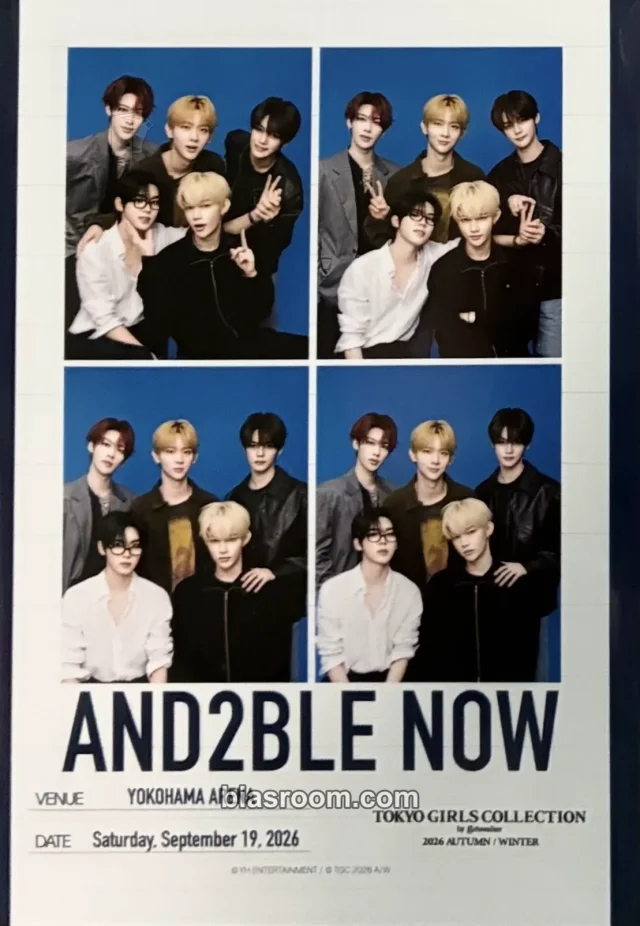 AND2BLE TOKYO GIRLS COLLECTION x AND2BLE K-pop photocard