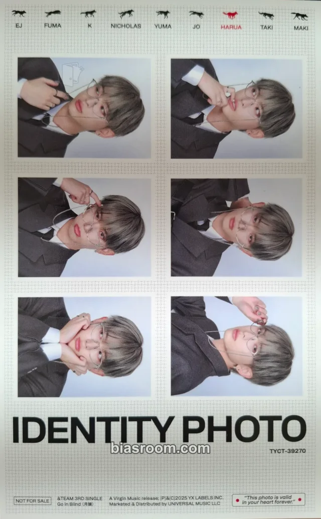 &TEAM - Harua - Go in Blind - EP Album album inclusion id photo limited edition