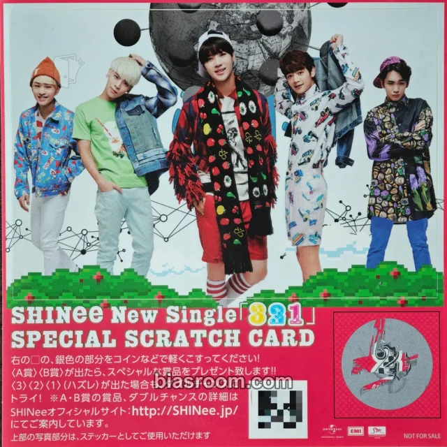 SHINee 3 2 1 K-pop photocard