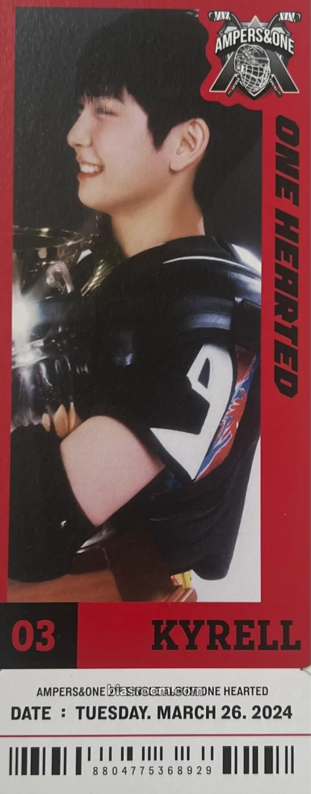 Kyrell AMPERS&ONE ONE HEARTED K-pop photocard
