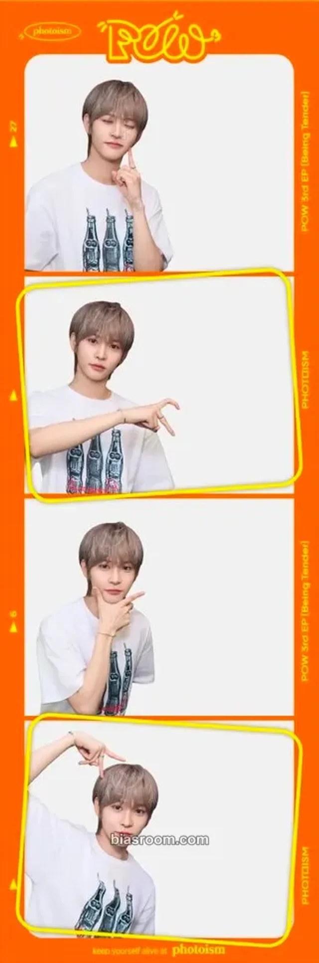 Photocard K-pop de Hyunbin  POW Being Tender