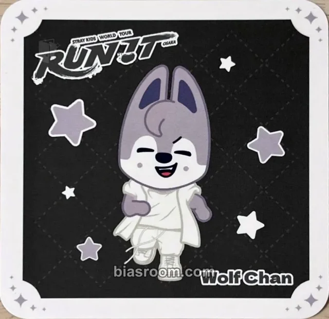 Photocard K-pop di Bang Chan Stray Kids RUN IT World Tour
