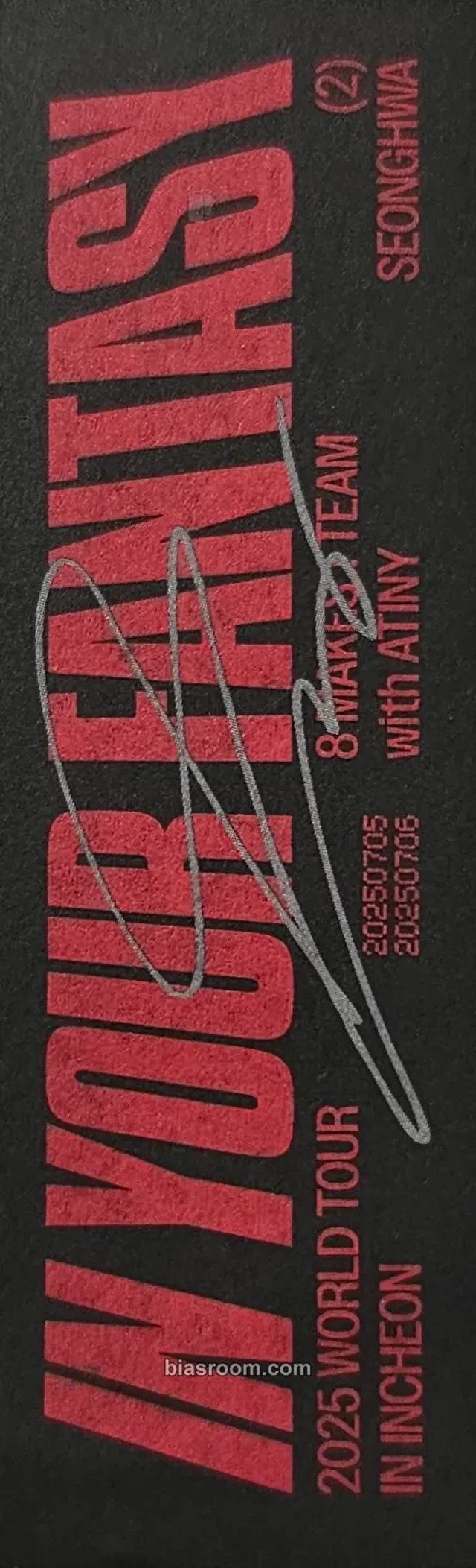 Seonghwa ATEEZ In Your Fantasy in Incheon DVD/Playcode K-pop photocard