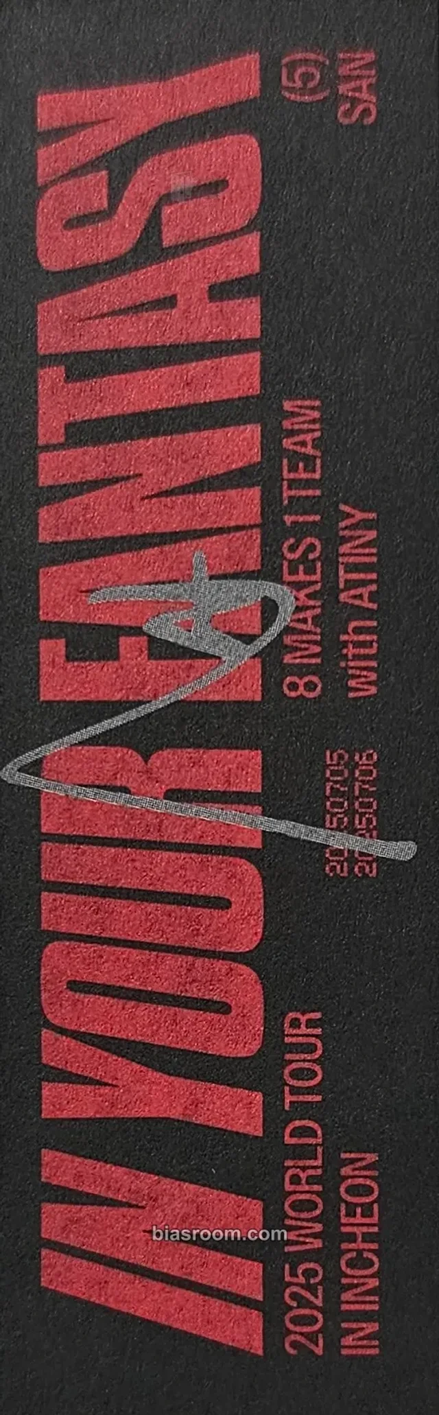 San ATEEZ In Your Fantasy in Incheon DVD/Playcode K-pop photocard