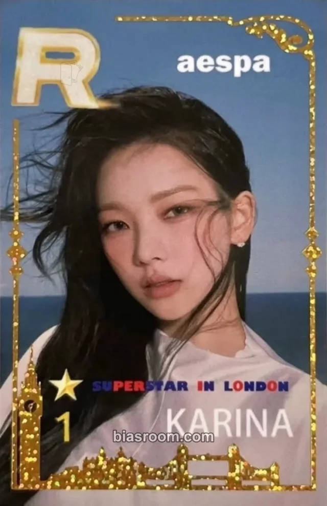 Photocard K-pop Karina aespa SuperStar SMTown Pop-Ups