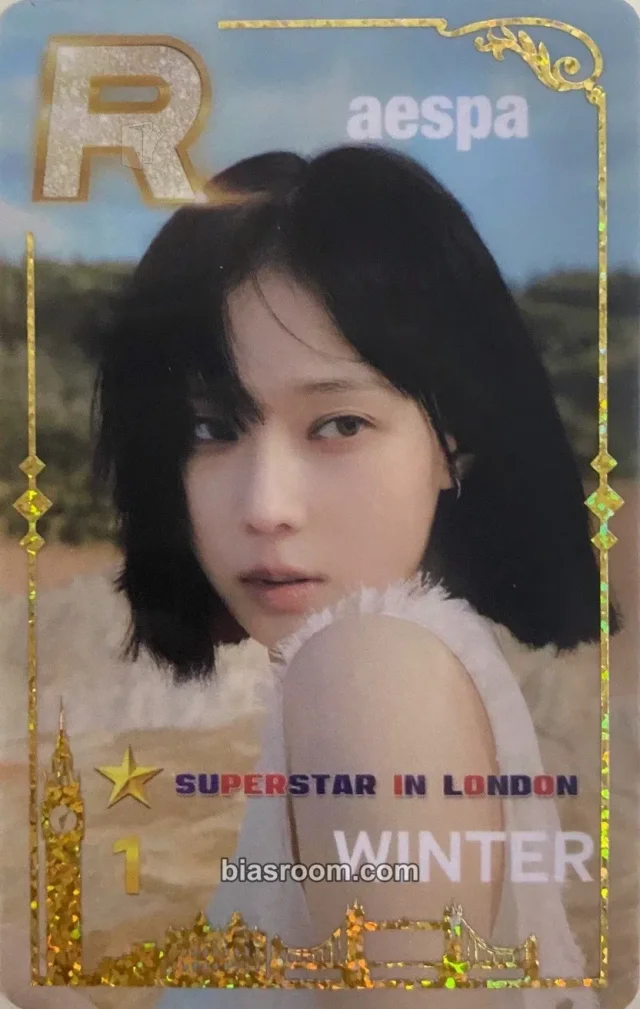 Photocard K-pop Winter aespa SuperStar SMTown Pop-Ups