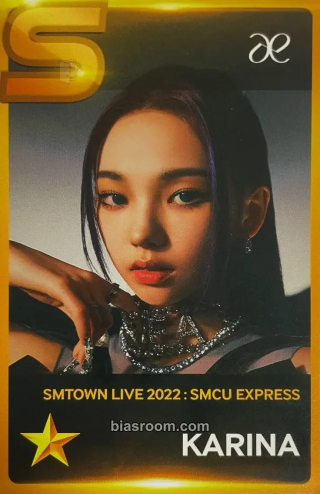Photocard K-pop Karina aespa 2022 SMTOWN LIVE: SMCU EXPRESS