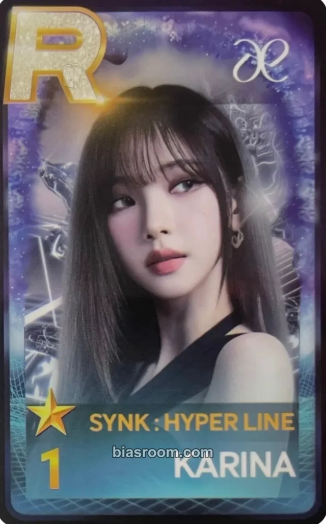 Photocard K-pop Karina aespa SYNK : HYPER LINE