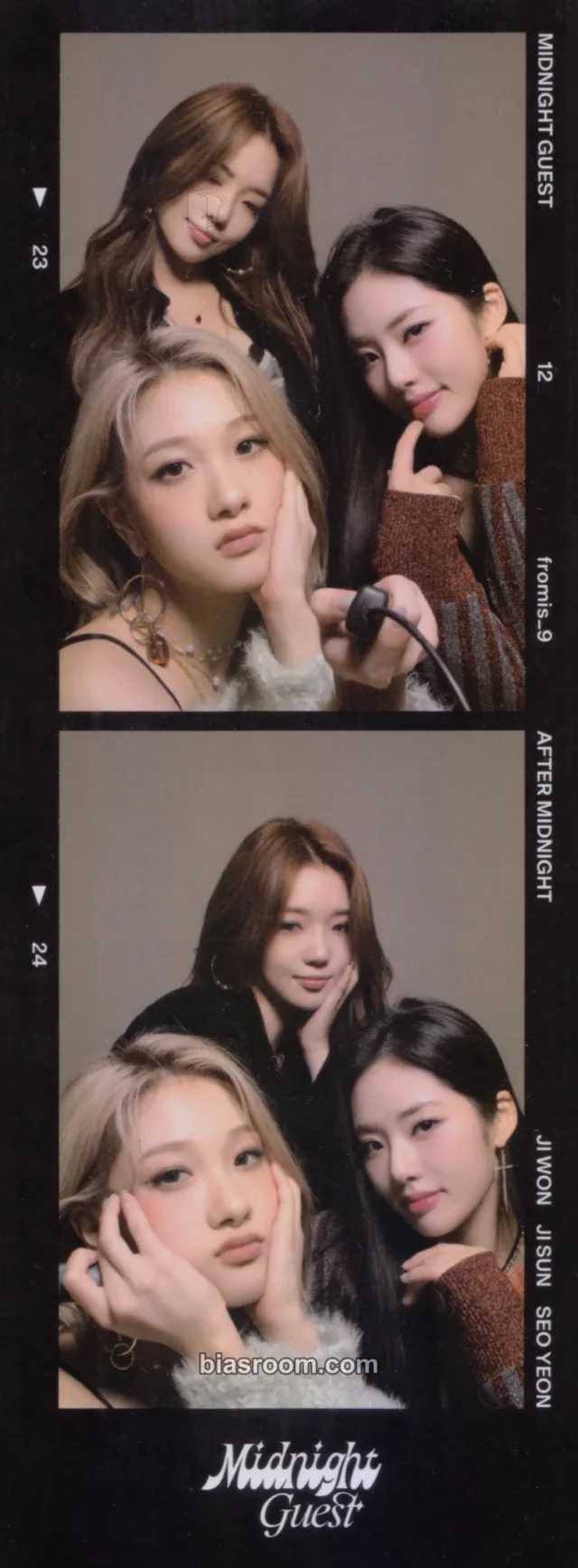 Photocard K-pop de fromis_9 Midnight Guest