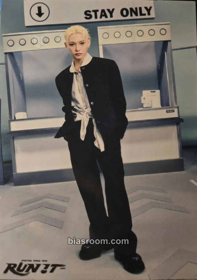 Photocard K-pop Felix Stray Kids RUN IT World Tour