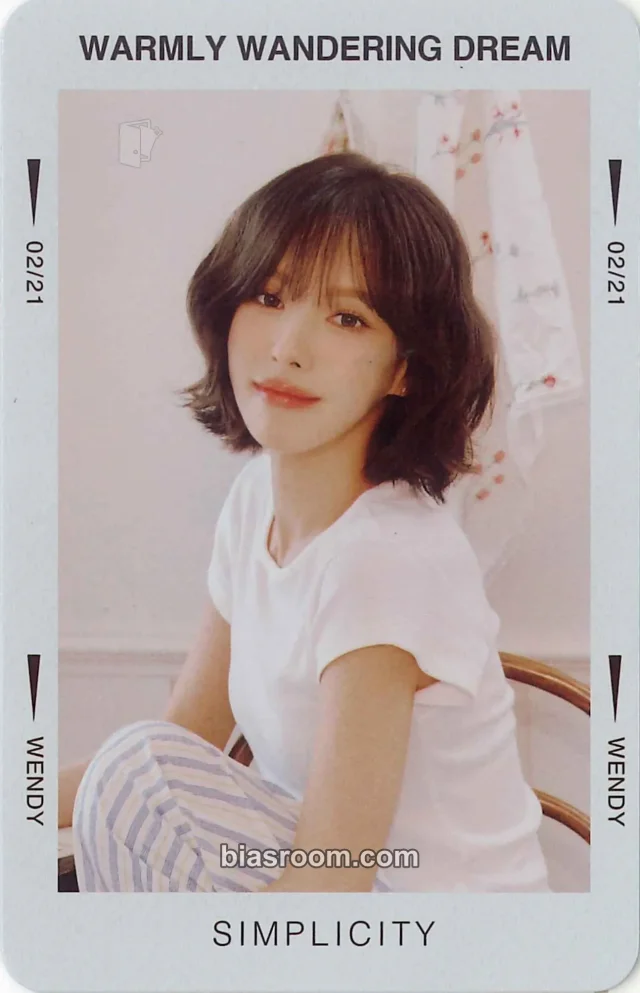 Wendy Red Velvet Xiaomang x Wendy K-pop photocard