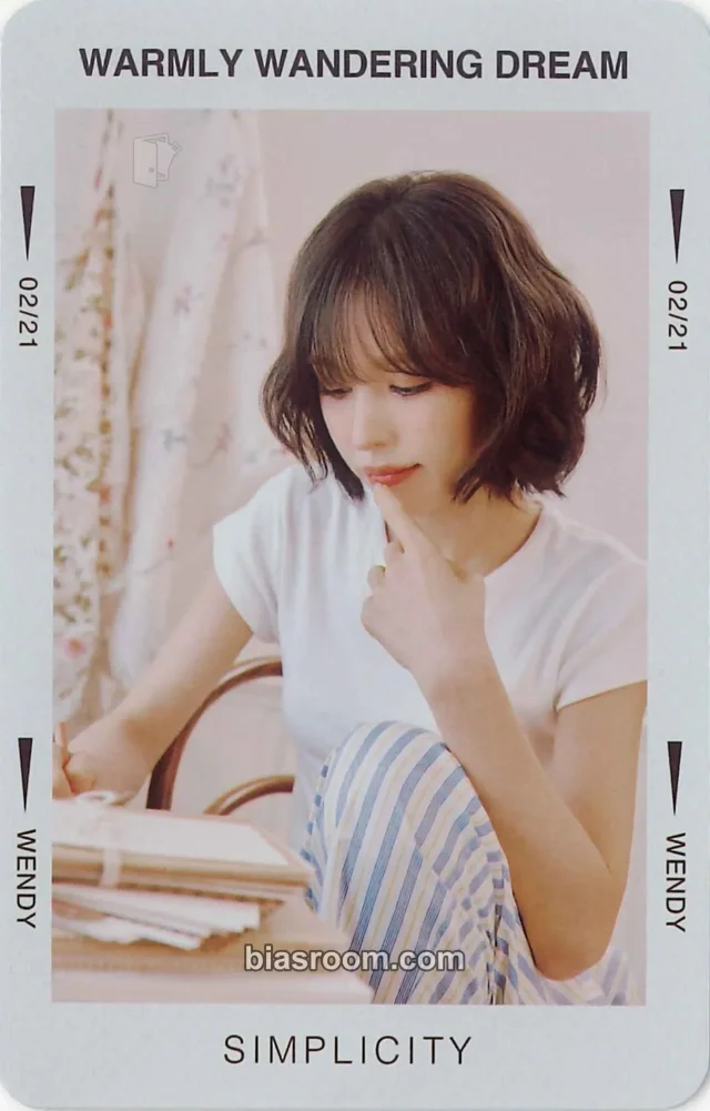 Wendy Red Velvet Xiaomang x Wendy K-pop photocard