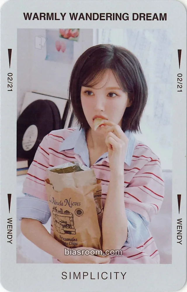 Wendy Red Velvet Xiaomang x Wendy K-pop photocard