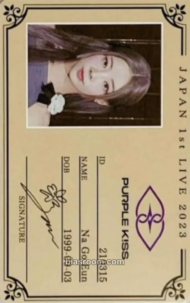 Na Goeun  PURPLE KISS Japan 1st Live 2023 K-pop photocard
