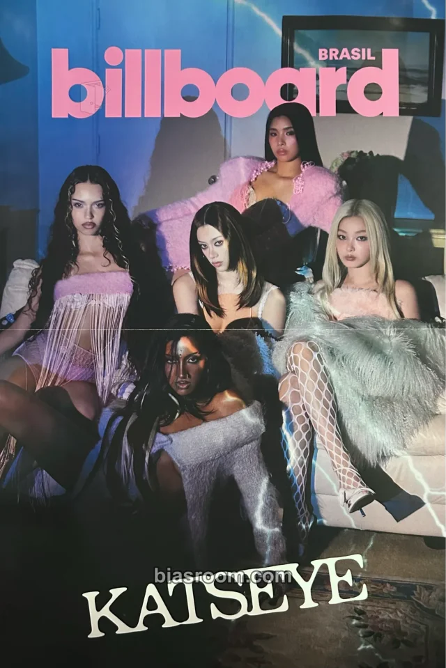 Photocard K-pop KATSEYE BILLBOARD BRASIL Magazine x KATSEYE