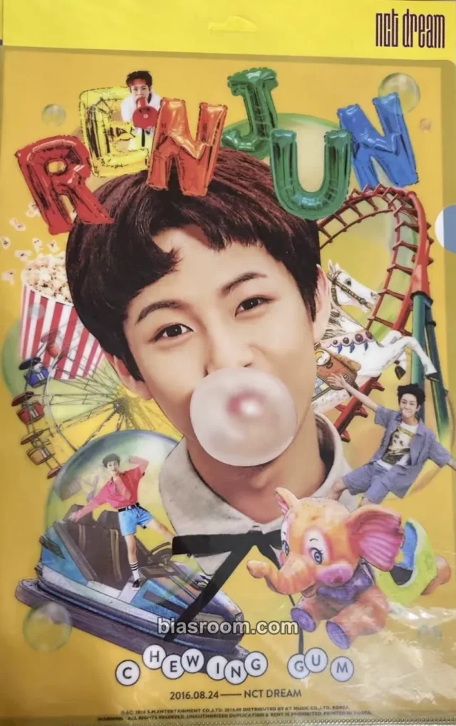 Photocard K-pop Renjun NCT DREAM Chewing Gum