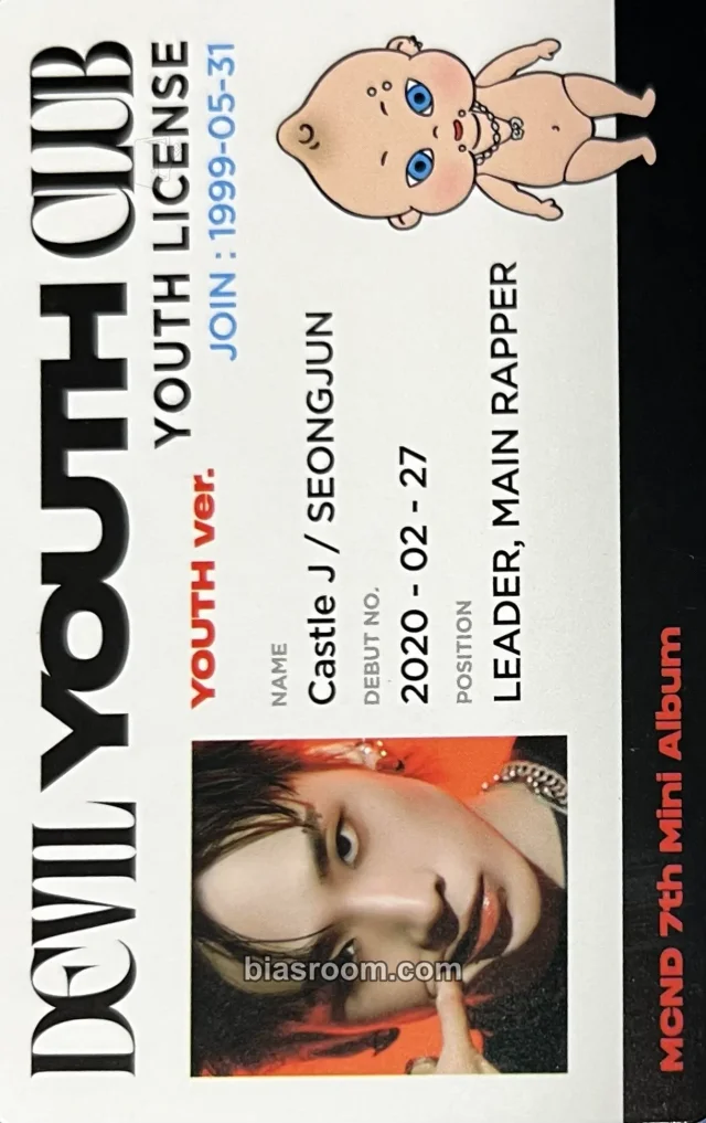 Castle J MCND Devil Youth Club K-pop photocard