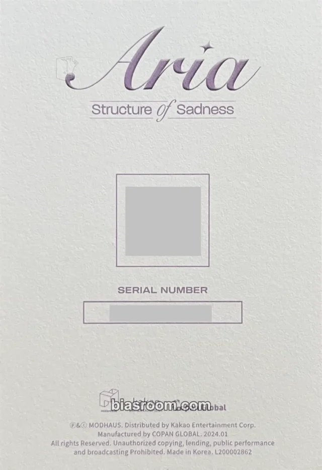 tripleS Structure Of Sadness K-pop photocard