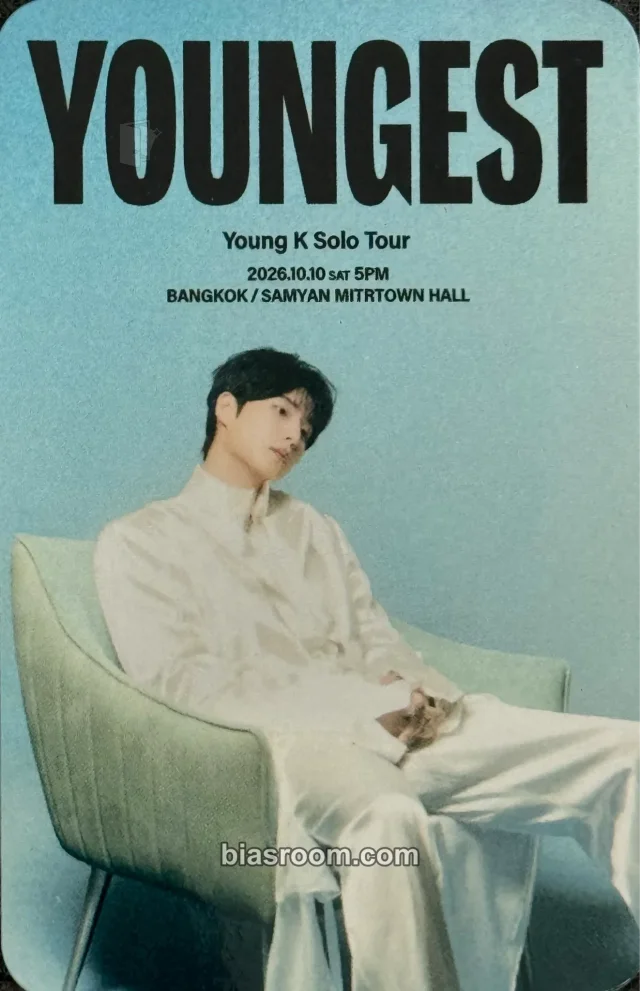 Young K DAY6  Young K's Solo Tour 'YOUNGEST' K-pop photocard