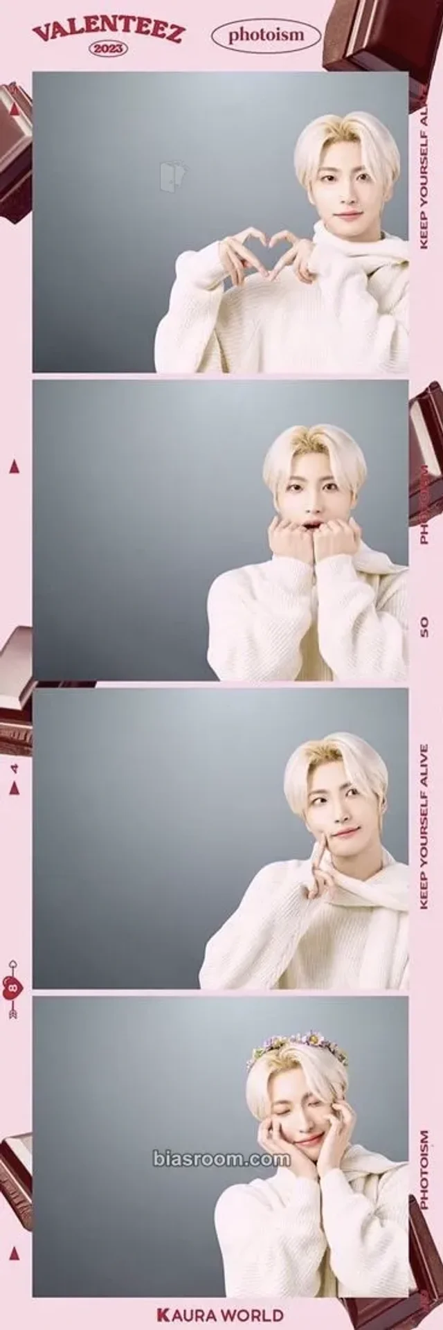 Photocard K-pop de Seonghwa ATEEZ KAURA × ATEEZ