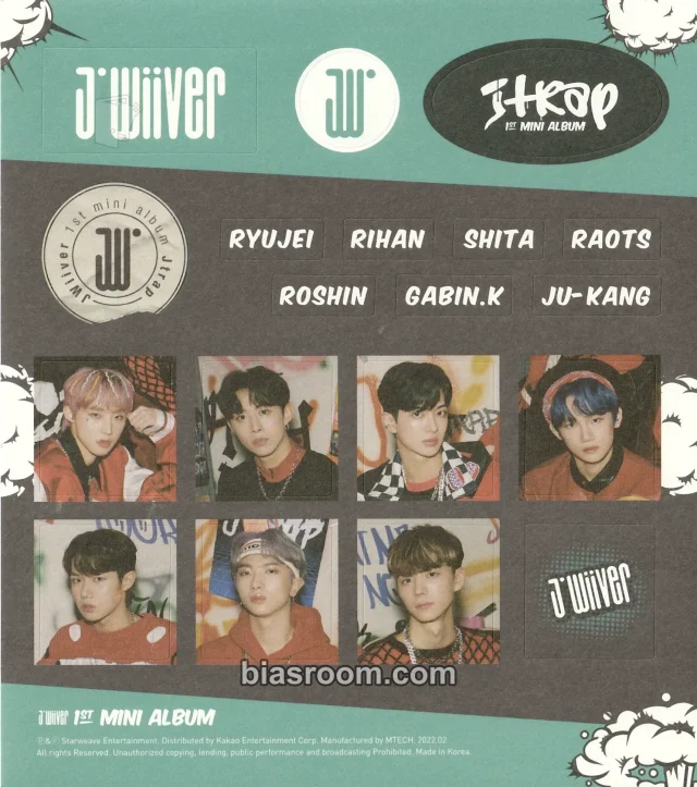 JWiiver Jtrap K-pop photocard