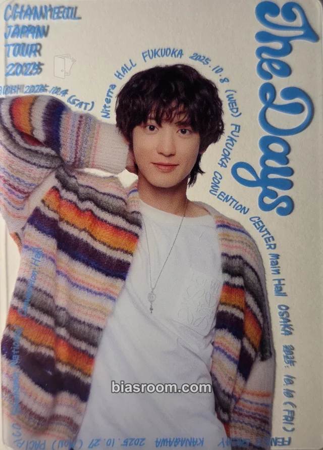Chanyeol EXO 2025 CHANYEOL JAPAN TOUR - The Days - K-pop photocard