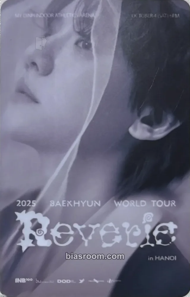Baekhyun EXO 2025 BAEKHYUN World Tour <Reverie> +  2026 Reverie [dot] Encore  & LiveStream K-pop photocard