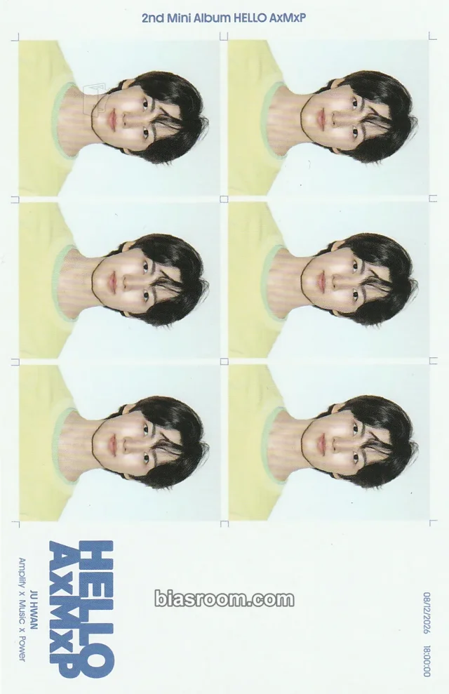 Juhwan AxMxP  HELLO AxMxP K-pop photocard