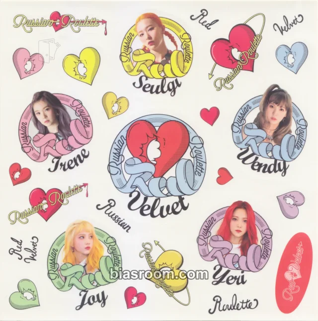 Red Velvet Russian Roulette K-pop photocard